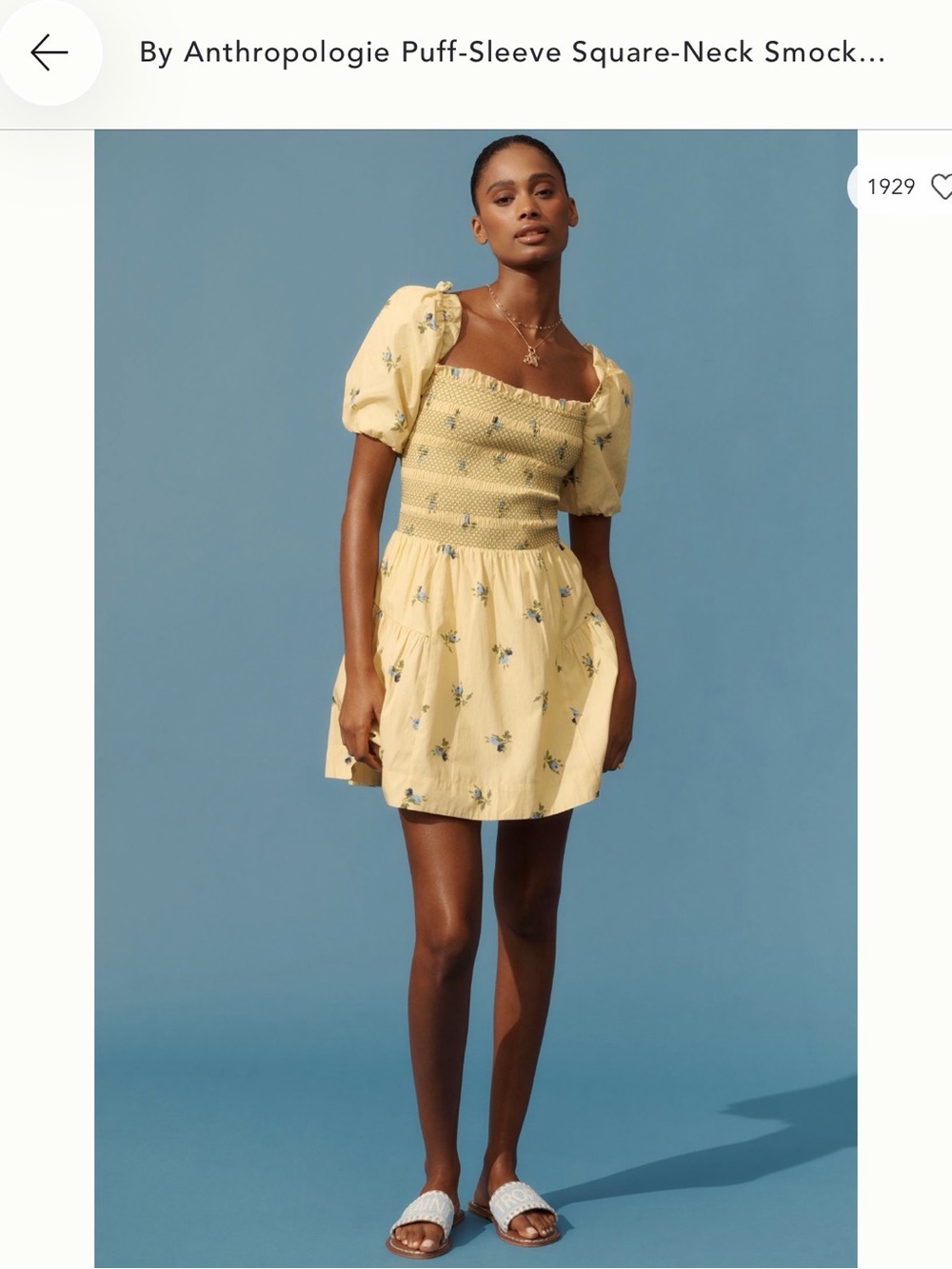 Anthropologie Drop Waist Dress